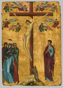 The Crucifixion with St Francis