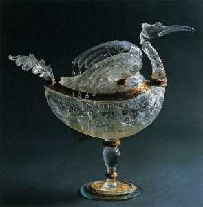 Heron shaped Vase