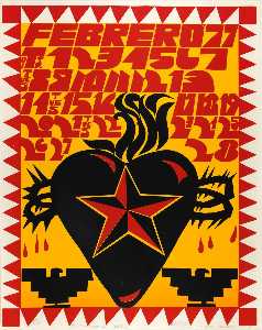 el corazón del pueblo , de méchicano 1977 Calendario