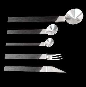 Tablewear Serving Spoon, Fork, Knife, Spoon, and Teaspoon