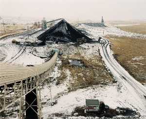 Carbón Acumulador Área y Ferrocarril Bebida alcohólica . Octubre 1984 , desde el serie Colstrip , Montana 1982 1985