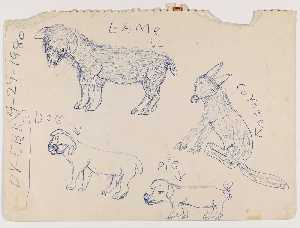Untitled (Sketches of Animals)