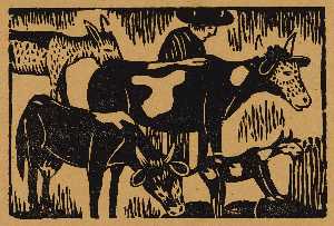 (Man with Cows)