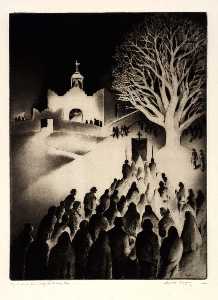 Night Mass Our Lady of Delores, Taos