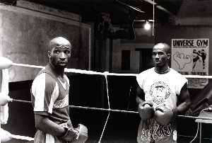 Two Unidentified Boxers in Ring, Salfero Gym
