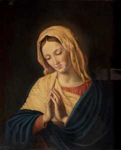 Virgin in Glory (centre of triptych) (after Sassoferrato)