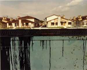 Tar Covered Vat and Condominiums