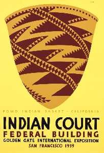 pomo indischer korb , Kalifornien