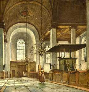 Interior of the Nieuwe Kerk in Haarlem
