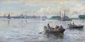 Harbour Scene with Boats (Dordrecht, the Netherlands)