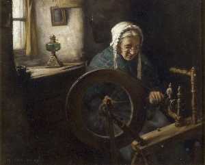Old Lady Spinning
