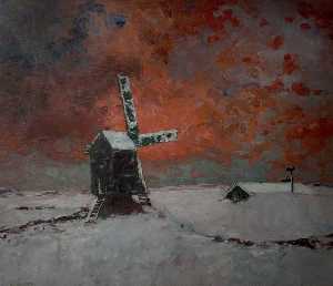 Snowbound Windmill