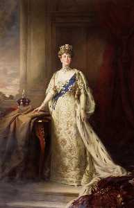 Mary of Teck (1867–1953), Queen Consort of King George V (copy after Samuel William Henry Llewellyn)