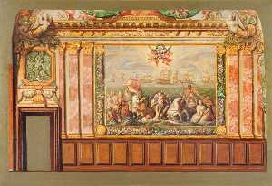 Side Wall, Queens Drawing Room, Hampton Court (scale copy)