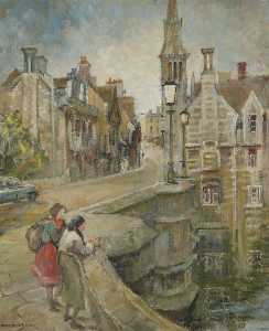 Street Scene (possibly Stamford, Lincolnshire)