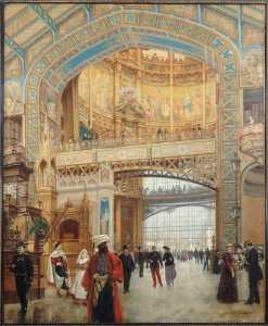 Le dôme central de la galerie des machines à l'exposition universelle de 1889 (7ème arrondissement, Paris)