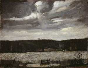 A Cloudy Day (Hudson River Coming Squall)