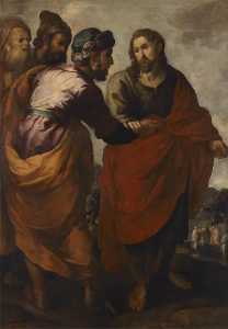Les juifs demandant à saint Jean Baptiste s'il est le Christ