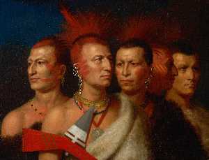 年轻 Omahaw , 战争 鹰 , 小 密苏里州 , 和pawnees