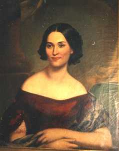 Portrait of Elizabeth Walker Stone, (painting)