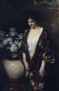 Brown Kimono (Portrait of Kathryn Beta la Forque)