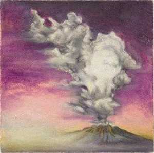 Untitled (Magenta Sky Volcano)