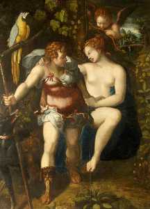 Venus and Adonis (after Cornelis van Haarlem)