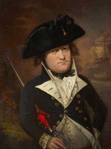 Retrato de un Naval Teniente , do . 1795