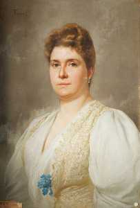 Painting of a Victorian Lady (probably Mrs Chardon)