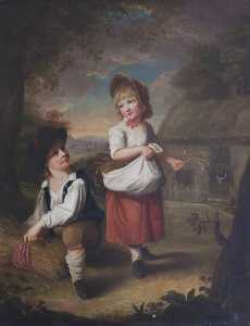 The Honourable Sir Edward Cust (1794–1878), Later 1st Baron Cust of Leasowe Castle, Cheshire, and His Sister, The Honourable Anne Cust (d.1867), Later Lady Middleton, as Children