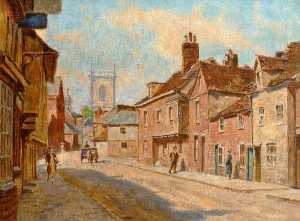 View of St Mary's Street Looking towards the Church, High Wycombe