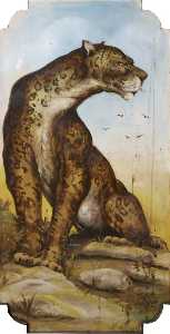 R. Edwards' 'Galloping Horses' Jungle Animals, Cheetah (centre shutter)