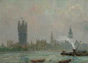 Palace of Westminster from Lambeth Palace