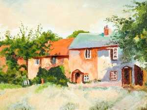 Back Lane Cottages, Bushey (after Lucy Marguerite Frobisher)