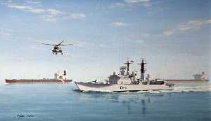 HMS 'Manchester' on Armilla Patrol