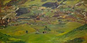 Cwmtillery Valle e il suo Tre Pozzi , c . 1900