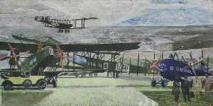 British Air Transport (polyptych, panel 5 of 7)