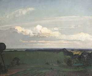 Landscape with a Large Cloud