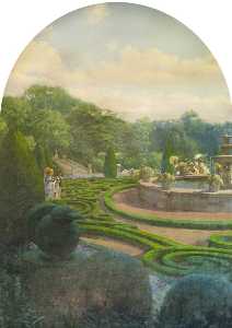 Garden Party in the Grounds of Holland Park, 1870s (panel 1 of 11)