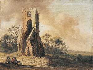 Ruines de l'église de Eikenduinen (Titre de David Fiozzi) Ruines