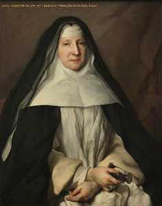 anne frances throckmorton ( 1664–1734 ) , Priora del Inglese Agostiniano Convento di notre Dama de sion , A parigi