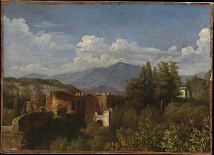 View of Porta Pinciana from the Gardens of the Villa Ludovisi