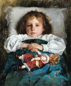 Portrait of a Child with a Doll