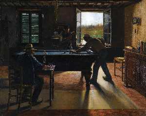 a game of billiards
