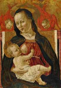 Madonna col Bambino con  due  angeli