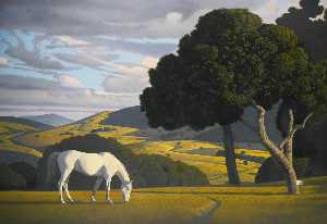 Untitled (Landscape with White Horse)