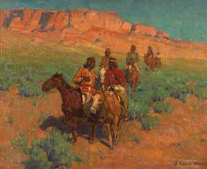 Navajos a cavallo
