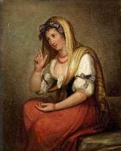 Portrait of Lady Emma Hamilton as Neapolitan Peasant