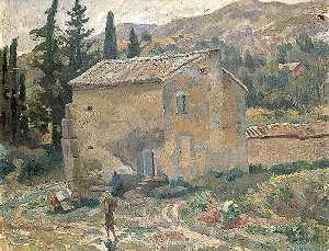 French Landscape with a House