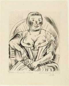Woman in Armchair (Frau im Sessel)